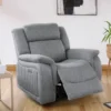 Linden Electric Recliner Sofa Grey Armchair
