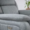 Linden Electric Recliner Sofa Grey Armchair