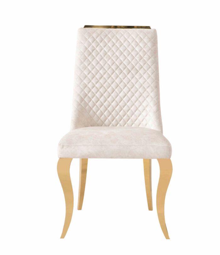 Roxby Cream & Gold Dining Chair