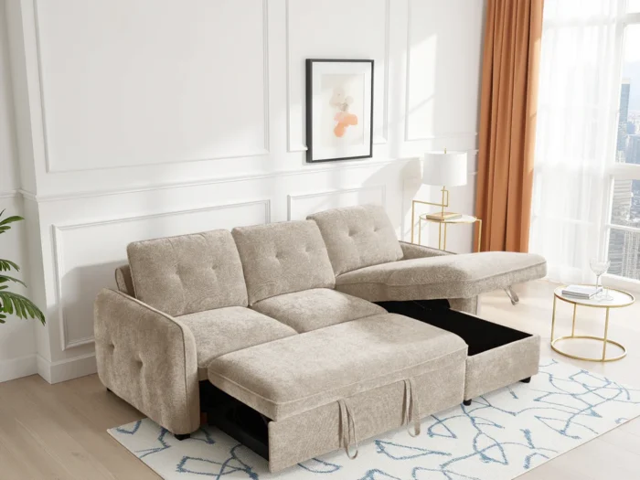 Moscow Sofabed Beige Universal Corner