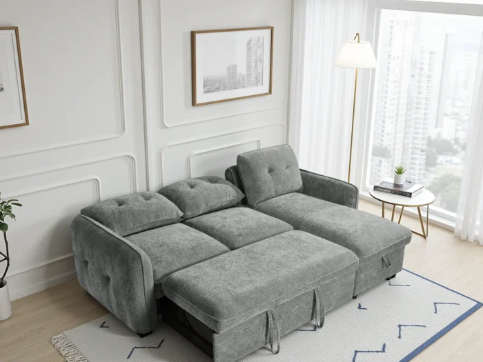 Moscow Sofabed Grey Universal Corner
