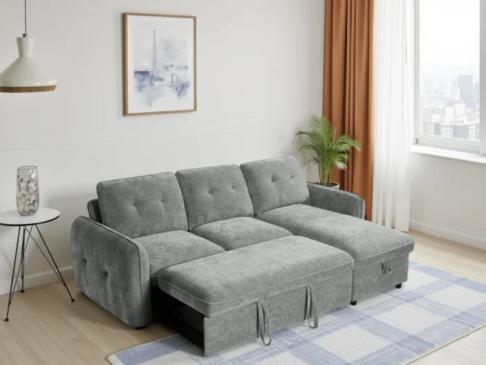 Moscow Sofabed Grey Universal Corner
