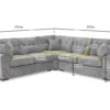 Maxwell Sofa Grey Large Corner