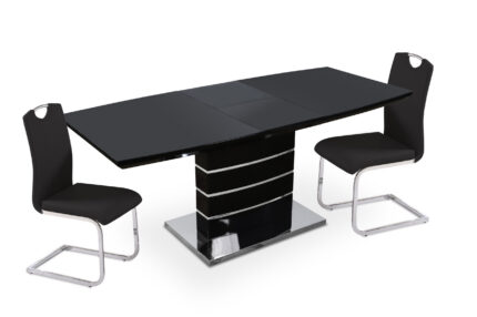 Milan Black Dining Chair Set of 2