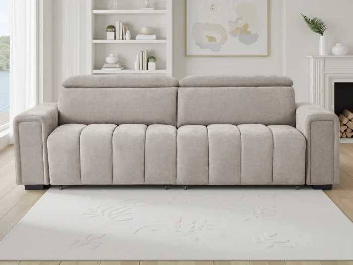 Molly Electric Sofabed Beige 3 Seater