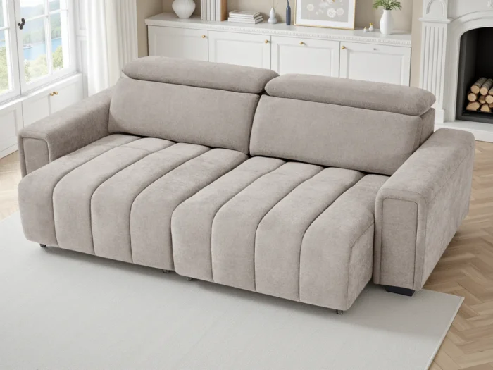 Molly Electric Sofabed Beige 3 Seater