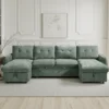 Moscow Sofabed Green U Shape Corner