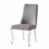 Roxby Grey and Chrome Dining Chair