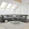 Naples Sofa Grey Large Corner