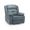 Novie Recliner Sofa Grey Fabric Armchair