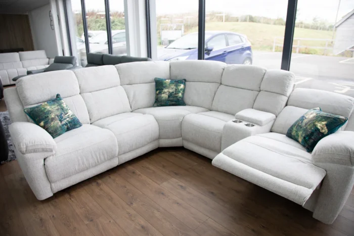 OwenRecliner1 Owen Electric Recliner Sofa Beige Large Corner