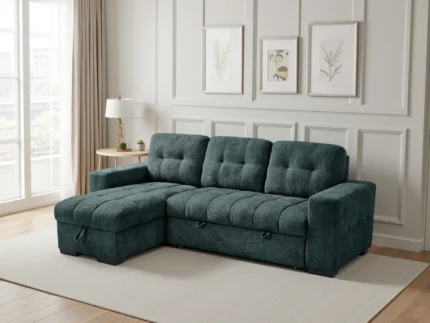 PalermoBlue-2 Palermo Universal Corner Sofabed Teal