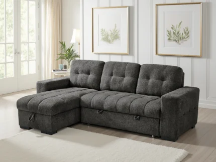 PalermoGrey-2 Palermo Universal Corner Sofabed Grey