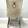 Valencia Mink Chrome Leg Dining Chair Set of 2