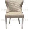 Valentino Mink Velvet Dining Chair Set of 2