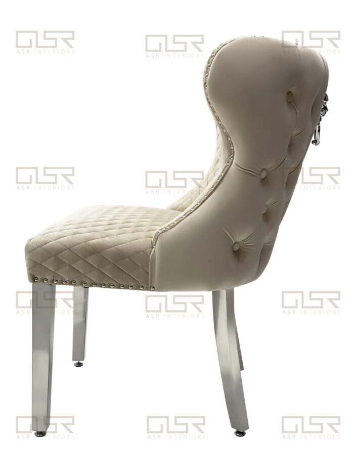 Valentino Mink Velvet Dining Chair Set of 2