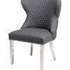 Valentino Hudson Grey PU Dining Chair Set of 2