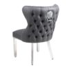 Valentino Hudson Grey PU Dining Chair Set of 2