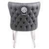 Valentino Hudson Grey PU Dining Chair Set of 2