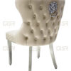Valentino Mink Velvet Dining Chair Set of 2