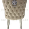 Valentino Mink Velvet Dining Chair Set of 2