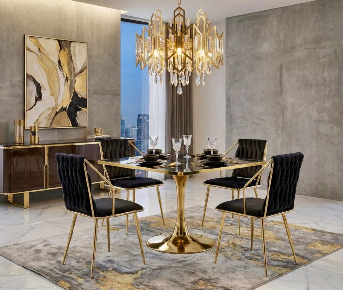 Roma Square Grey Dining Table