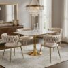 Roma Square White Dining Table