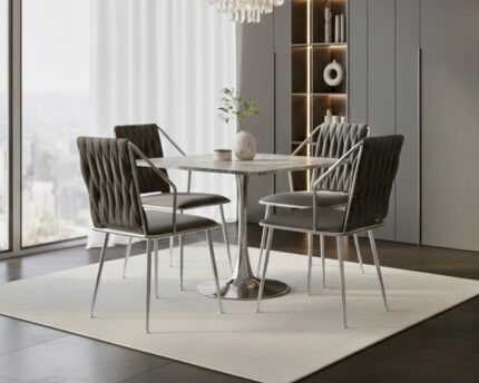 Roma Square Grey Dining Table
