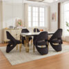 Santorini Black Gold Dining Chair