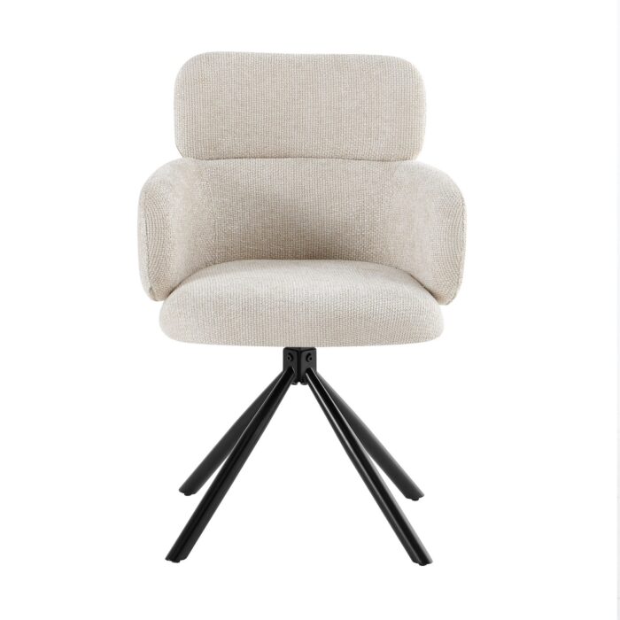 Tuscany Beige 360 Swivel Chair Set of 2