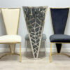 Vienna Black & Gold Dining Chair Set of 2