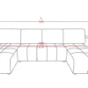 Shanghai Luxury Green U Shape Corner Sofabed