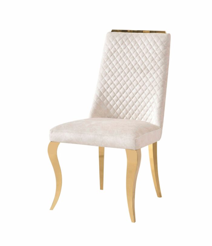 Roxby Cream & Gold Dining Chair