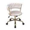 Camelia Cream & Gold Office Chair