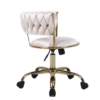 Camelia Cream & Gold Office Chair