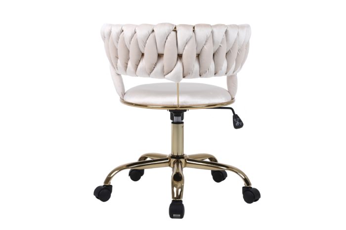 Camelia Cream & Gold Office Chair