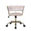 Camelia Cream & Gold Office Chair