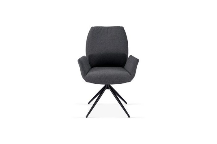 Fairmont 360 Swivel Grey Dining Chair Set of 2