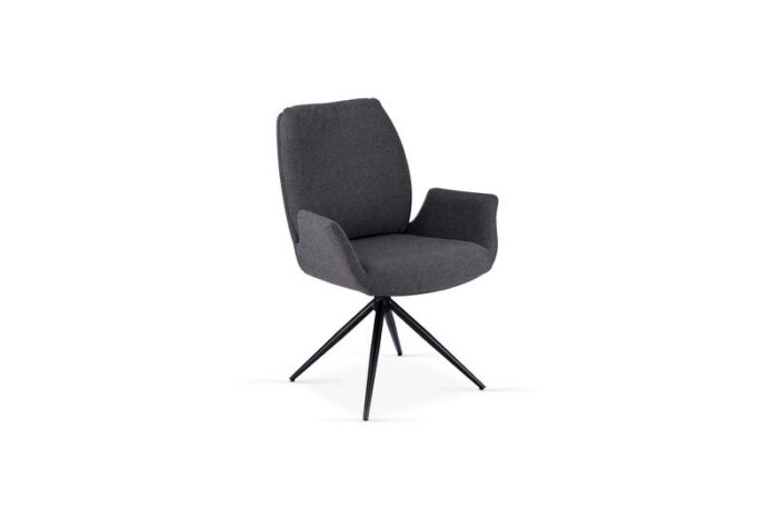 Fairmont 360 Swivel Grey Dining Chair Set of 2