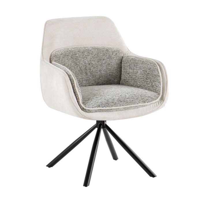 Florence 360 Beige Swivel Chair Set of 2