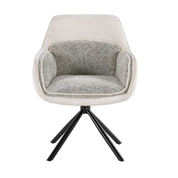 Florence 360 Beige Swivel Chair Set of 2