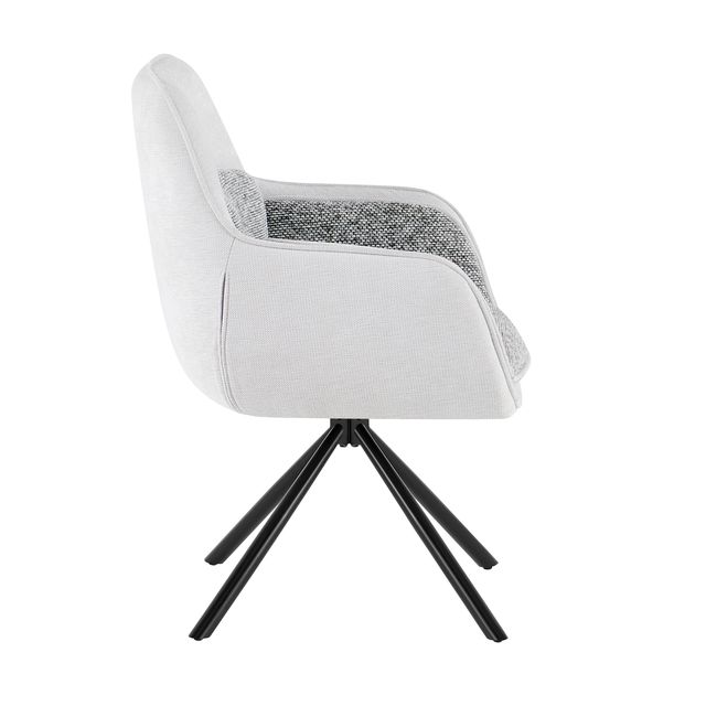 Florence 360 Grey Swivel Chair Set of 2