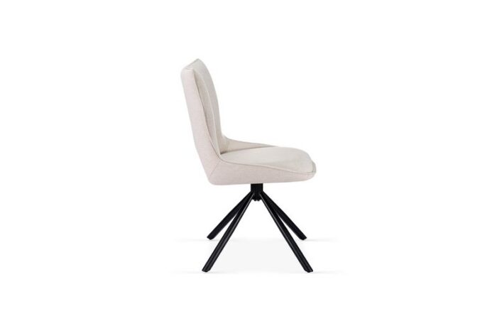 Roseland 360 Swivel Beige Dining Chair Set of 2