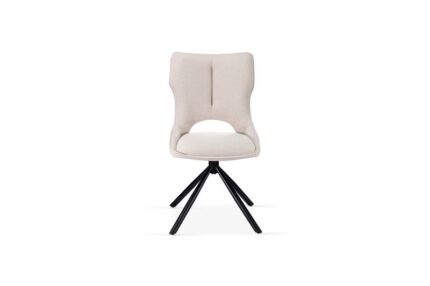 Roseland 360 Swivel Beige Dining Chair Set of 2