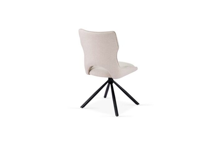 Roseland 360 Swivel Beige Dining Chair Set of 2