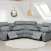 Linden Electric Recliner Sofa Grey Large Corner