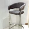 Porado Grey & Silver Barstool
