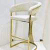 Porado Cream & Gold Barstool