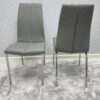 Morano Dining Set Grey with 4 Grey Carlo Chairs