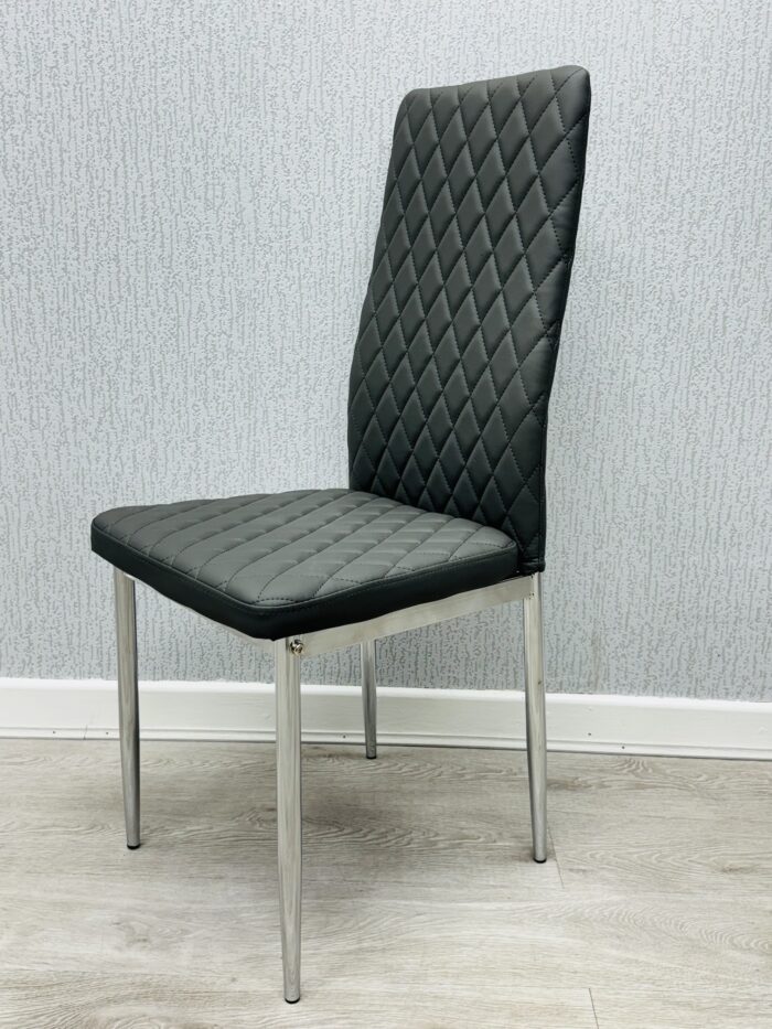 Morano Grey Glass Table with California Chairs